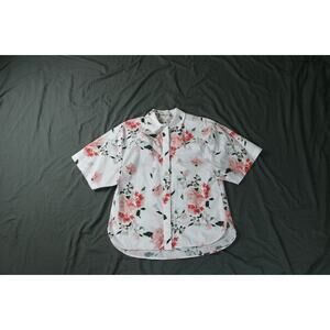 New Palma Martin Shirt Womens L Tommi Shirt Floral Print Short Sleeve Cotton